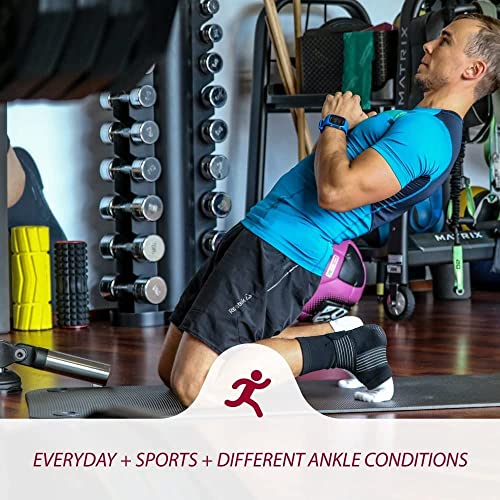 KARM Ankle Compression Sleeve with Compression Support Strap. Achilles