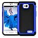 LG L70 Case, LG Optimus Exceed 2 Case, MagicMobile® [Dual Armor Series] Hybrid Impact Resistant LG L70 Shockproof Tough Case Hard Plastic + Silicone Protective Cover for LG Optimus Realm [Black/Blue]