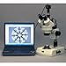 AmScope SM-2T-DK Professional Trinocular Stereo Zoom Microscope, WH10x Eyepieces, 7X-45X Magnification, 0.7X-4.5X Zoom Objective, Upper and Lower Halogen Lighting, Pillar Stand, 110V-120V, Includes Darkfield Condenser