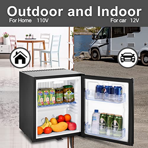 Smad Mini Fridge with Lock Compact Refrigerator for Bedroom Dorm Office