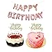 Happy Birthday Balloons Banner,Rose Gold,Party Decorations with Happy Birthday Cake Topper