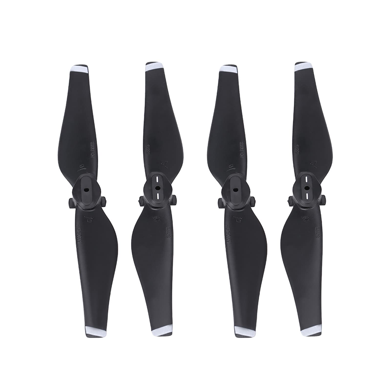 2Pairs DJI Mavic Air Props Blade, CW CCW Quick Release Carbon Fiber Propeller Blades RC Drone Quadcopter Accessory for Mavic Air (White Stripe)