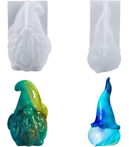 Moules à Nains De Jardin Rayher - Kit 2 Moules Latex Grand Et Petit, Porte-moule | Pour Béton Créatif, Savon, Cire