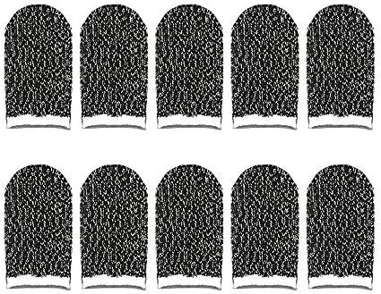 Simg 10pcs Mobile Game Finger Cots for PUBG Phone Finger Stall Sensitive Game Controller Sweatproof Breathable Touch Screen Finger Sleeve for Android IOS