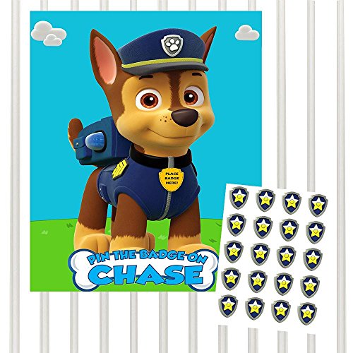 Buy Paw Patrol Pin the Badge Party Games with Stickers (Chase) Online ...