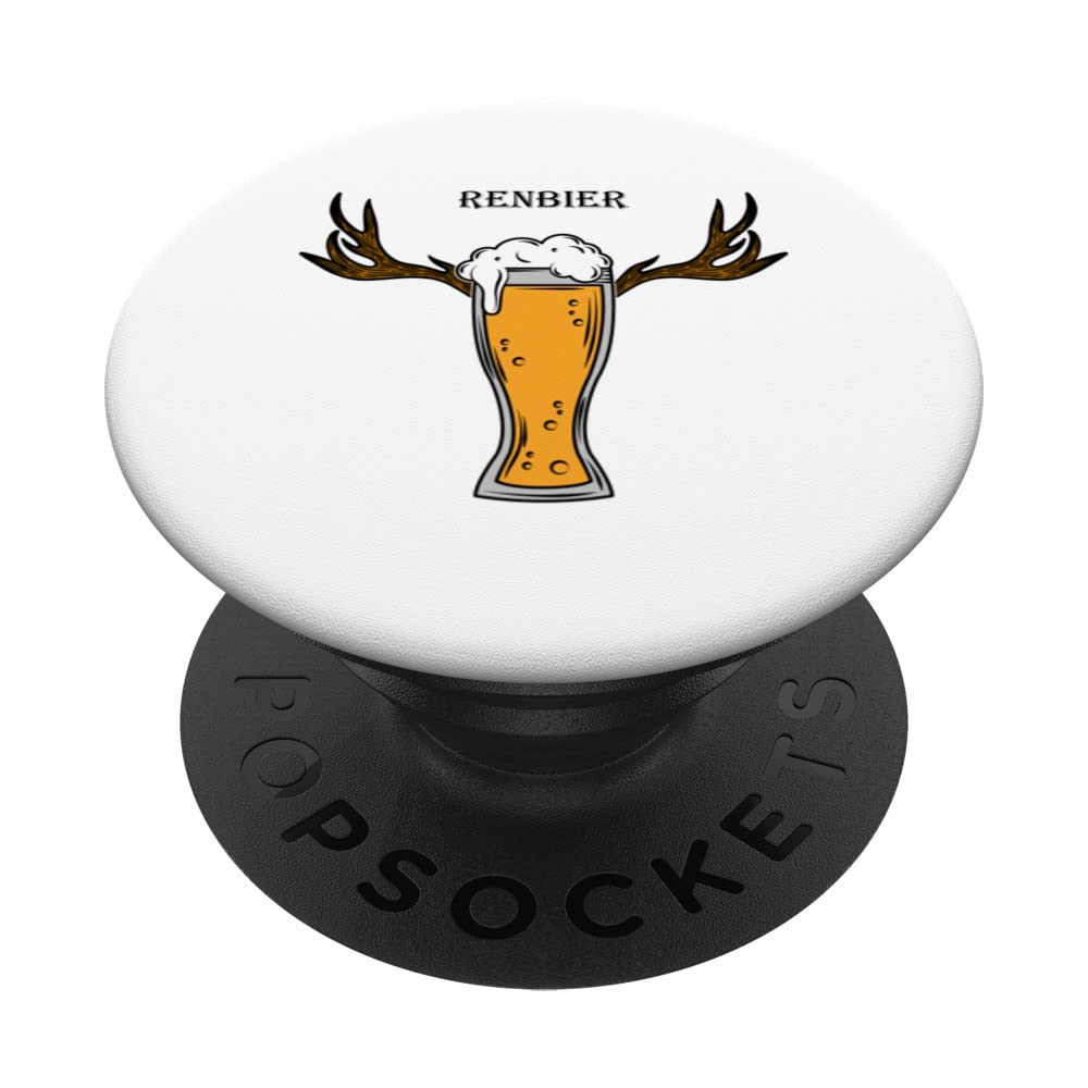 Reindeer Sayings Meme Festival Après Ski Party Mallorca Beer PopSockets Swappable PopGrip