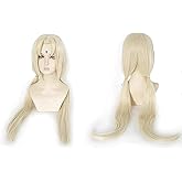 SpeedBeauty Women's Long Blonde Wig Halloween Cosplay Costume Wig for Women 37in/95CM