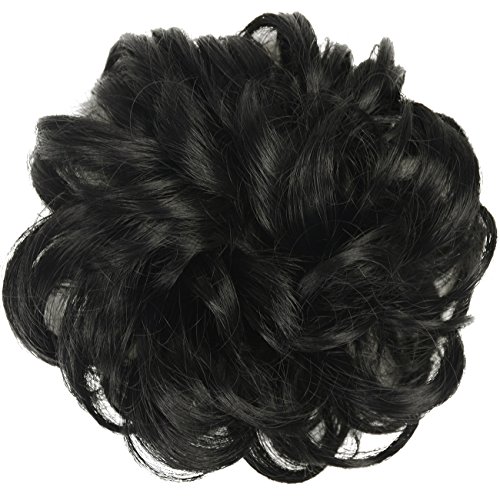 1 FESHFEN+Synthetic+Extensions+Scrunchies+Ponytail