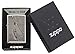 Zippo Footprints Pocket Lighter, Brushed Chrome