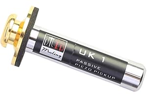 HXBER Passive Piezo Pickup Instrument Transducer Combine with Tail Nail for Morin khuur Ukulele Erhu, Black