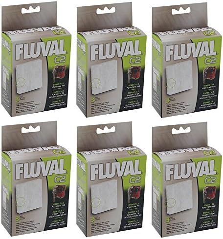 18 Pack - Fluval C2 Poly Foam Pads (6 Packages with 3 Filters each)