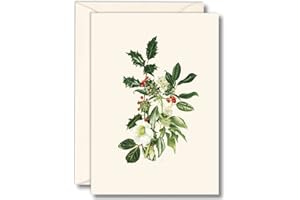 Earth Sky + Water - Hellebore & Holly Notecard Set - 8 Blank Cards with Envelopes