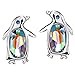 Neoglory Made with Swarovski Elements Crystal Girls Stud Earrings Penguin Birthstone Fashion Jewelry 2 Colors