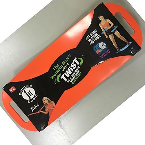 New Simply Fit Board Abs Legs Core Workout Balance Exercise Twist Shark Tank with DVD As Seen on TV (Orange)