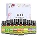 Essential Oils- Premium Therapeutic Aromatherapy Fragrance Oils set-Lavender,Sandalwood,Peppermint ,Lemon ,Tea Tee ,Frankincense ,Sweet Orange ,Rosemary Top 8