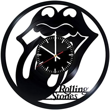 The Rolling Stones Vinyl Clock - Vinyl Records Wall Art Room Decor Handmade Decoration Birthday Vintage and Modern Style