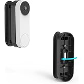 OkeMeeo Adjustable Doorbell Mount for Google Nest Doorbell Wired 3rd Gen, Angle Mount Compatible with Nest Doorbell Camera, Black