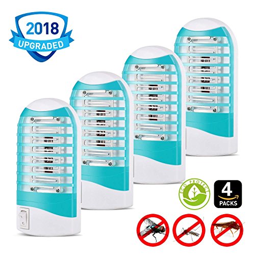 Snoogg Mosquito Killer, [2018 Upgrade] Bug Zapper Electric Gnat Zapper Mosquito Zapper Gnat Zapper – Protects Up to 200 Sq Ft/Bug and Fly Killer, Mosquito Trap – For Residential and Commercial Use