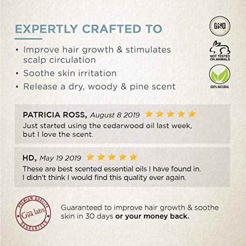 Gya Labs Cedarwood Essential Oil for Hair Growth (10ml) - Pure, Therapeutic Grade Cedarwood Oil - Perfect for… - Image 3