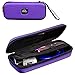 PROHAPI Hard Stethoscope Case, Large Stethoscope Carrying Case with ID Slot, Compatible with 3M Littmann/ADC/Omron/MDF Stethoscope Includes Mesh Pocket for Nurse Accessories (Purple)