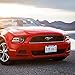 DKMHA Matte License Plate Frame with Chrome Screw Caps, 2Pcs 2 Holes Black License Plate Frames, Car License Plate Covers for US Vehicles