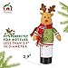Felitsa Christmas Wine Bottle Covers (3 pcs) - Christmas Party Decorations: Santa Reindeer Snowman - Best Xmas Decor for Home - Clearance