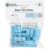 Learning Resources Plastic Base Ten Units | Base Ten Cube Set, Number Blocks Toys for Kids, Math Counting Cubes, Fraction Manipulatives, Place Value Learning, Ages 6+