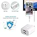 USB Wall Charger,High Speed 2-Port USB Home Travel Charger Plug Power Adapter for iPhone 4/4S/5/5s/6/6s Plus,Samsung Galaxy S6 S5 S4 S3,Smartphones,Tablets and More-White