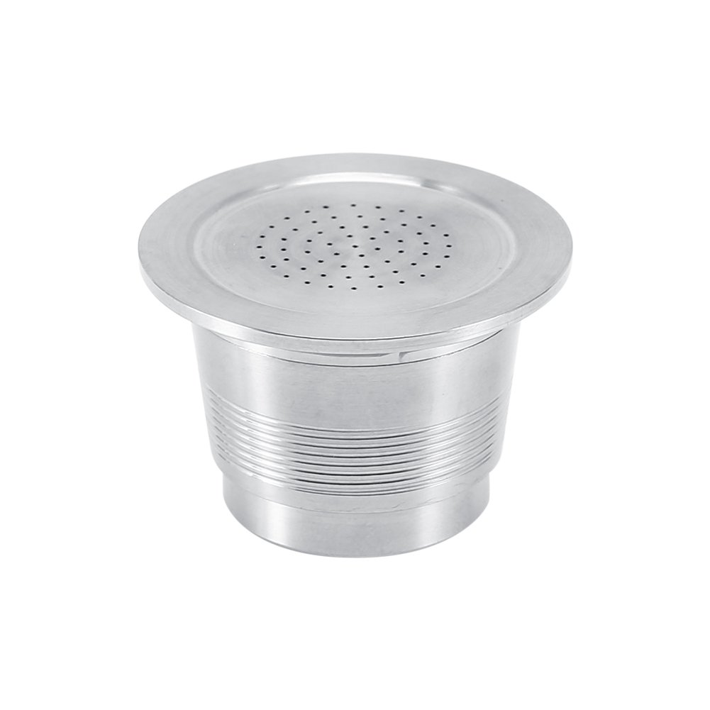 New Stainless Steel Refillable Capsules, Reusable Coffee Pods Kits Compatible with Machine
