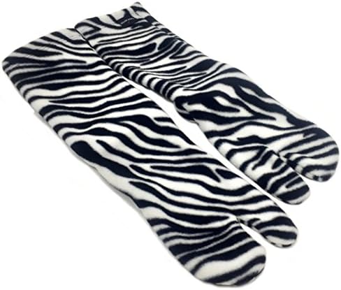 Polar Feet Adults' Tabi Socks (M, Zebra)