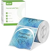 Thermal Labels for Nelko PM220 Label Maker, 2 inch (50mm) Round Thermal Label, Waterproof, Multi-Purpose Tag Tape, 1 Roll of 150 Self-Adhesive Thermal Paper (Blue Gradient)