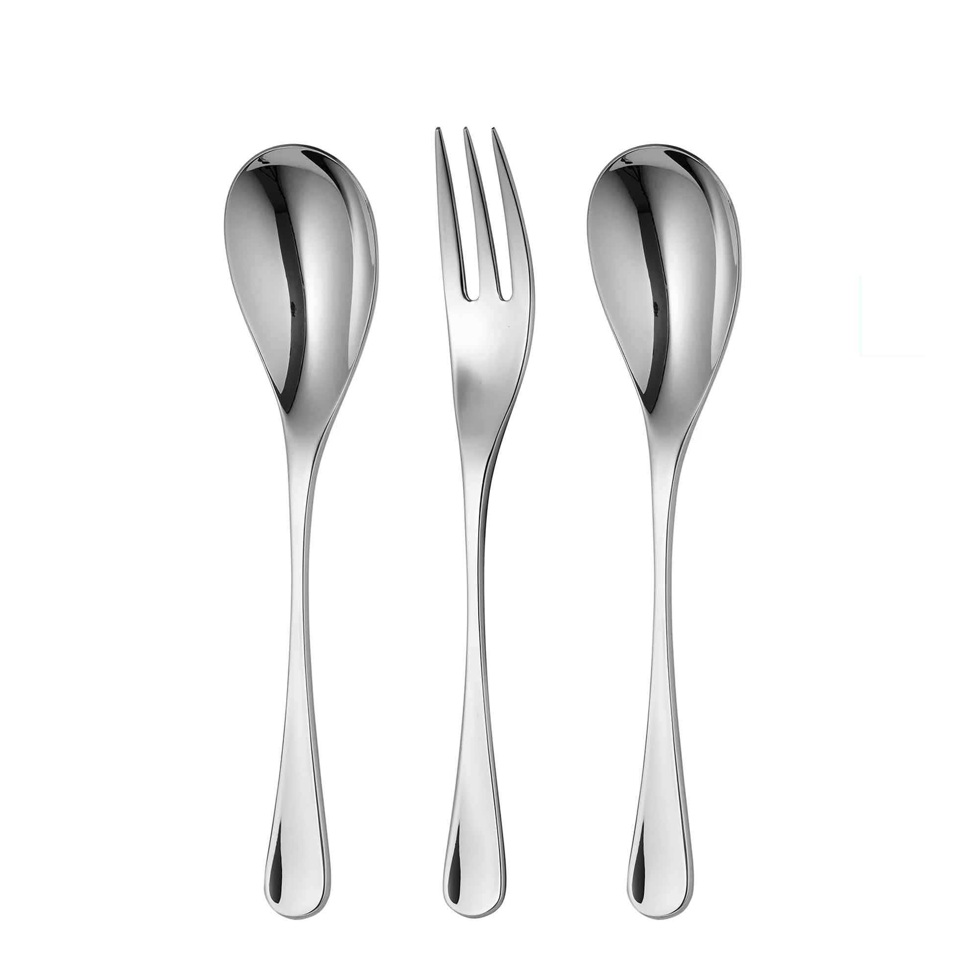 Robert Welch RW2 Bright Cutlery 3 Piece Serving Set. Made from Stainless Steel.