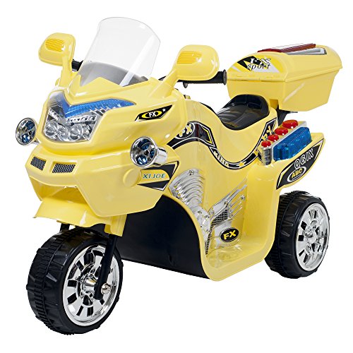 Yellow Lil Rider Mini 3 Wheel Battery Powered Bike Kids Cars