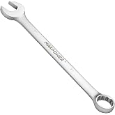 MAXPOWER 1 Inch Combination Wrench, Industrial Grade Spanners with 12 Point Box End, Durable Chrome Vanadium Steel with Off Corners Design, 15 Degree Offset - SAE