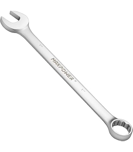 HHIP 7023-2013 7mm Combination Wrench – Polished Head, Raised Panel, Forged Steel, 15° Offset Box End