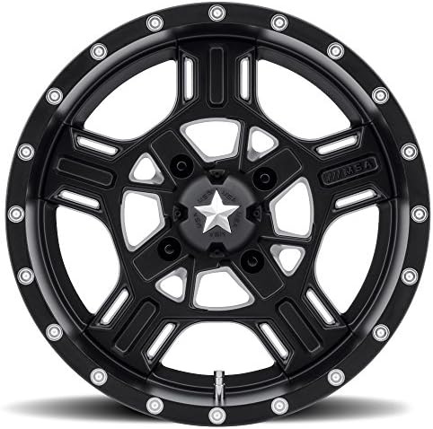 MSA Axe 18x7 Black Wheel / Rim 4x137 with a 0mm Offset and a 112.00 Hub Bore. Partnumber M32-08737