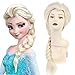 SARLA Women's Braided Long White Blonde Anime Cosplay Wig 30 Inch Synthetic Pigtail Hair for Party Halloween Costume Adult Size