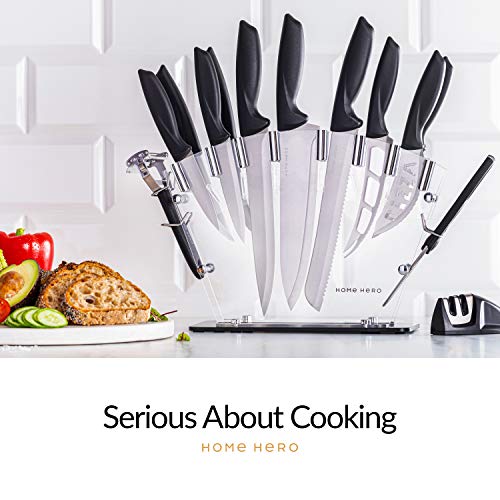 Home Hero 17 pcs Kitchen Knife Set 13 Stainless Steel Garnishing