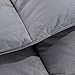 ROSECOSE Luxurious Medium Weight Goose Down Comforter King Size Duvet Insert All Seasons Hypo-allergenic 1200 Thread Count 750+ Fill Power 100% Cotton Shell Down Proof Tabs Gray (King, Gray)