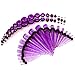 BodyJ4You 54PC Gauges Kit Ear Stretching 14G-00G Purple Glitter Spiral Tapers Plugs Piercing Set