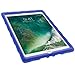 Gumdrop DropTech Clear Case Designed for The Apple iPad 9.7 (6th Gen and 5th Gen) Tablet for K-12 Students, Teachers, Kids - Royal Blue/Lime, Rugged, Shock Absorbing, Extreme Drop Protection