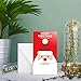 KIDPAR 90Pcs Christmas Card Money Holder Set in 5 Holiday Cute Festive Designs, 30 Christmas Greeting Cards Holders, 30 Envelopes and 30 Cute To From Stickers