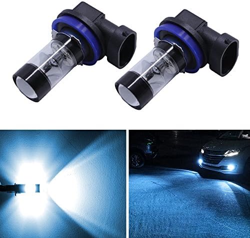 Renico 2x Lighting H8 H11 H9 9005 P13W PSX26W High Power 80W Extremely Bright 6500K LED Lights Bulbs for Car Fog Lights Lamps Replacement (H11, Blue)