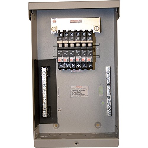 MidNite Solar MNPV6 Photovoltaic Combiner Enclosure Only; Includes 15 Position PV Negative Bus Bar, 14 Position Ground Bus Bar, 120 Amp Plus Bus Bar for Breakers and 80 Amp Bus Bar for Fuses