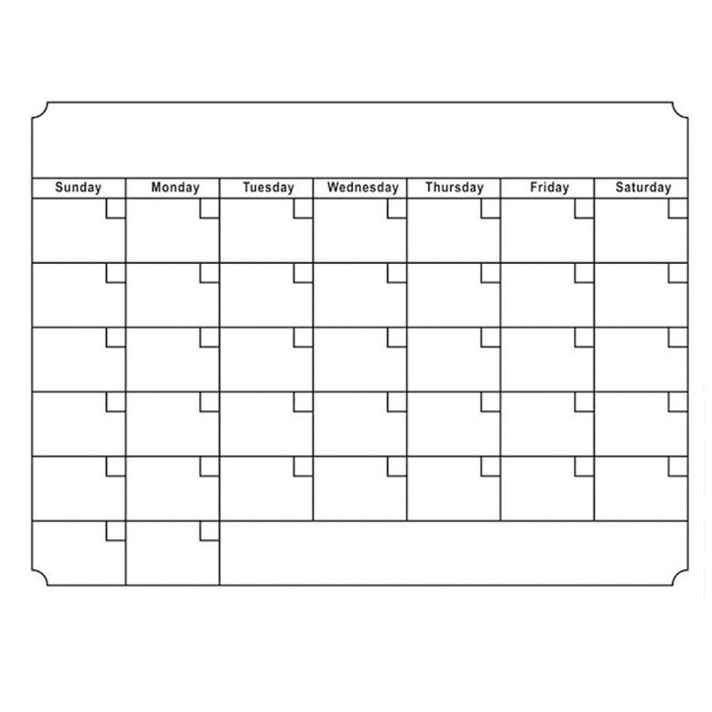 XWSH 2020 Magnetic Calendar Weekly Calendar memo Message Board rewritable Blackboard whiteboard Environmental Refrigerator Magnet Weekly Planner Home Classroom Desk Calendar (Color : White)