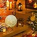 Magicfly Moon Lamp 5.9 Inch 3D Printing Moon Light, Dimmable with Tap Control, Rechargeable Lunar Light Home Decorative Night Light for Valentine's Day