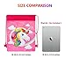 KONGZING Unicorn Party Favor Bags 12 Pack Unicorn Bag with Drawstring Backpack Pink Treat Bag for Women Girls Birthday