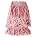 Oulifa Womens Empire Waist Long Sleeve Allover Floral Lace Bodycon Mini Dress