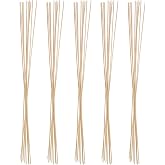 LALADEFIEE 50pcs Kites Bamboo Sticks: Craft Strips Long Bamboo Craft Sticks Unfinished Strips for Kites and Lantern Making Use Light Yellow