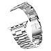 iiteeology Compatible with Apple Watch Band Series 11/10/9/8/7 46mm/45mm, Ultra 3/Ultra 2 49mm, Series 6/5/4 SE 3 44mm, Series 3/2/1 42mm, Stainless Steel Metal Link Band for iWatch - Silver